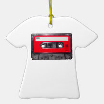 80's Red Label Cassette Christmas Tree Ornaments