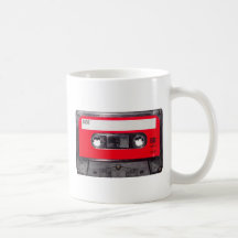 80's Red Label Cassette Coffee Mug