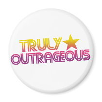 80s Retro Cartoon Truly outrageous Refrigerator Magnets