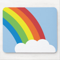 80's Retro Rainbow Mousepad