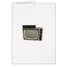 80's Style TV and VCR: 3D Model Card