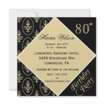 80th-89th Birthday Invitations