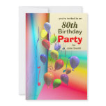 80th Birthday Party Balloon Wall Custom Announcements