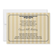 80th Birthday Party Elegant Invitation