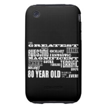 80th Birthday Party Greatest Eighty Year Old Tough iPhone 3 Case