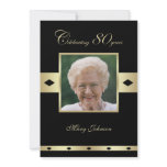 80th Birthday Party Invitation -- Photo 80th