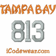 813 Tampa Bay Embroidered Hoodies