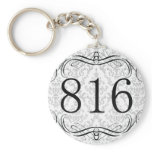 816 Area Code Key Chains