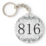 816 Area Code Key Chains