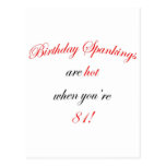 81 Birthday Spanking Post Cards
