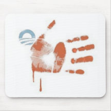 81) Rayures de sang : Copie de drapeau - Mousepad Tapis De Souris