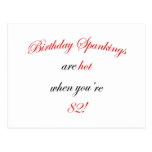 82 Birthday Spanking Post Cards