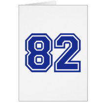 82 - number card