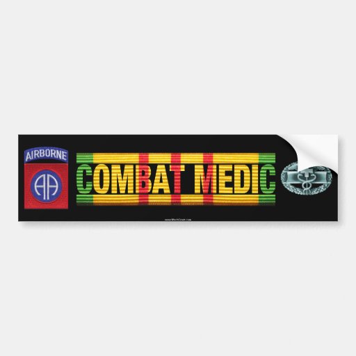 82nd Airborne Div. Vietnam COMBAT MEDIC Sticker Bumper Sticker