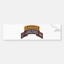 82nd Airborne LRS Scroll, Ranger Tab Bumper Stickers