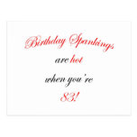 83 Birthday Spanking Post Cards