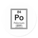 84 Polonium Stickers