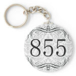 855 Area Code Keychain