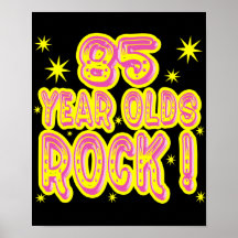 85 ans de roche ! Copie (rose) d'affiche