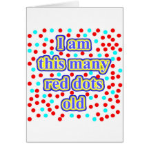 85 Red Dots Old Greeting Cards