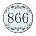 866 Area Code Refrigerator Magnet