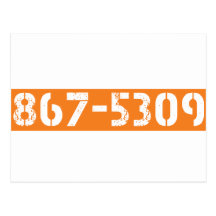 867-5309 POSTCARD