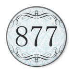 877 Area Code Refrigerator Magnet