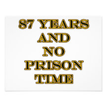 87 No prison time Personalized Invites