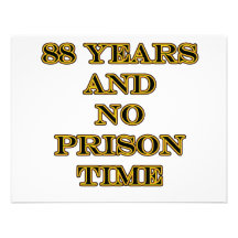 88 No prison time Personalized Announcement