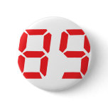 89 eighty-nine red alarm clock digital number buttons