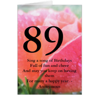 89th Birthday Cards, Photocards, Invitations & More