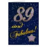 89th Birthday party Invitation Card