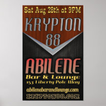8-26-10 Krypton 88 poster