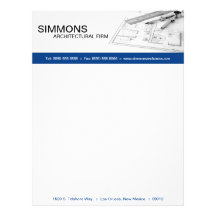 8.5x11 Blue Architectural Blue Print Letter Head Letterhead
