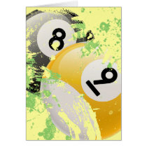 8 AND 9 BILLIARD BALLS CARDS