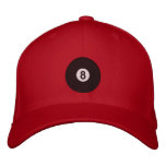 8 ball embroidered baseball caps