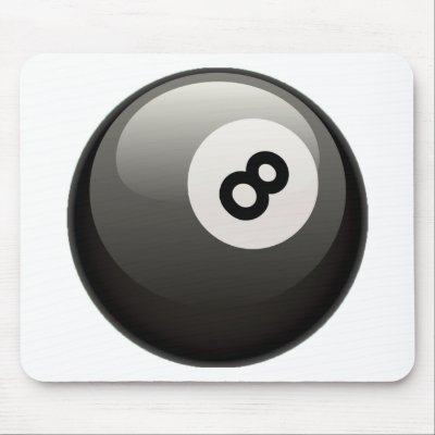 8 BALL MOUSE PADS by dgpaulart