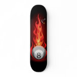 8 Ball On Fire skateboards