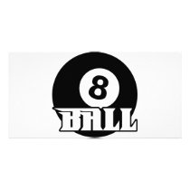 8 Ball Personalized Photo Card