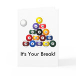 8-ball rack greeting card