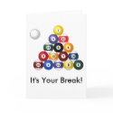8-ball rack greeting card