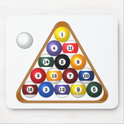 8-ball Rack mousepad by Satori_Design