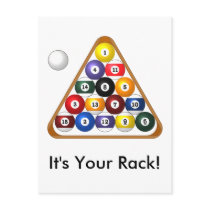 8-ball Rack postcard
