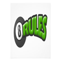 8 Ball Rules Custom Announcement