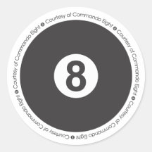 8 Ball Sticker for Com 8