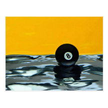 8-ball, still life post cards