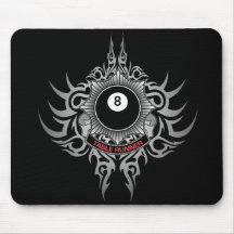 8 Ball Table Runner - Red Mousepad
