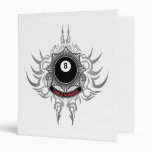 8 Ball Table Runner - Red Vinyl Binder