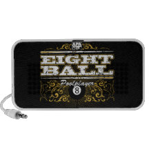 8 Ball Vintage Design Laptop Speakers