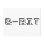 8-bit - Gamer, Gaming, Video Games, Games, Retro Post Card